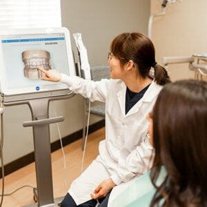 Dentist with patient at Cramer Dentistry, Tumwater